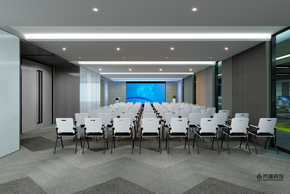 上海德马物流2L办公会议室装修设计效果图